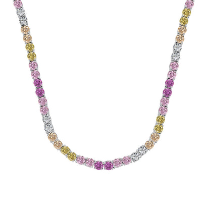 [Kincade Jewelery]Delicate Colorful Tennis Necklace