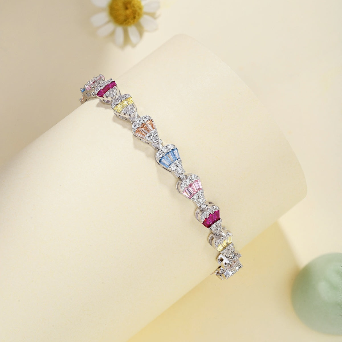 [Kincade Jewelrys]Radiant Water Drop Shape Daily Bracelet