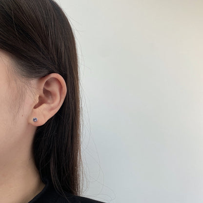 [Kincade Jewelrys]Sparkling Colorful Round Shape Earrings