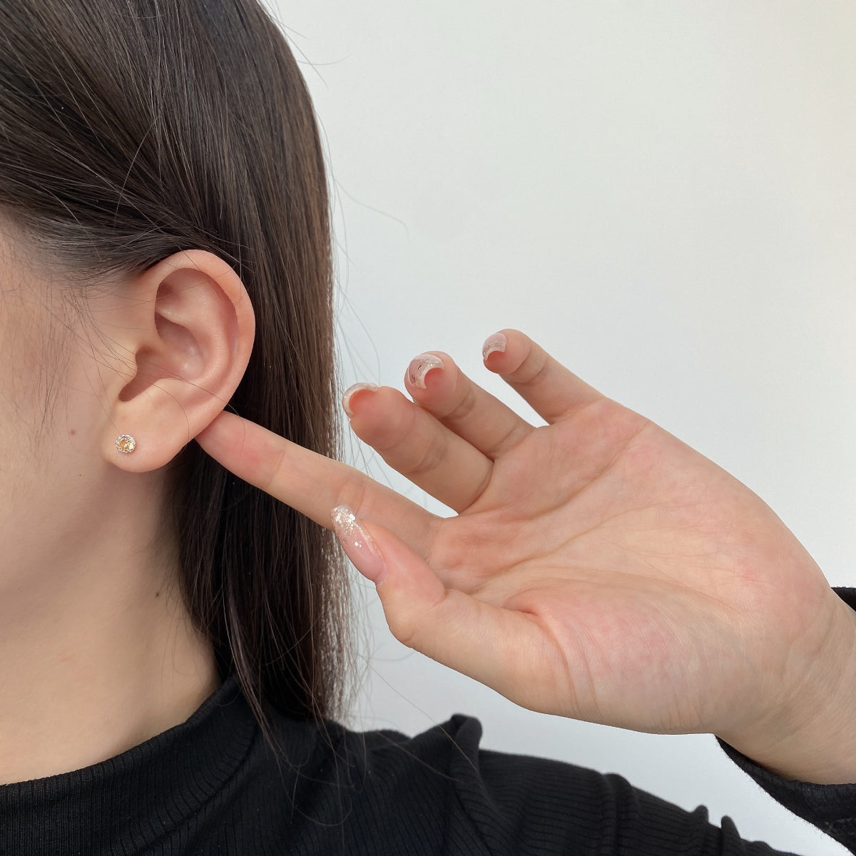 [Kincade Jewelery]Sparkling Colorful Round Shape Earrings