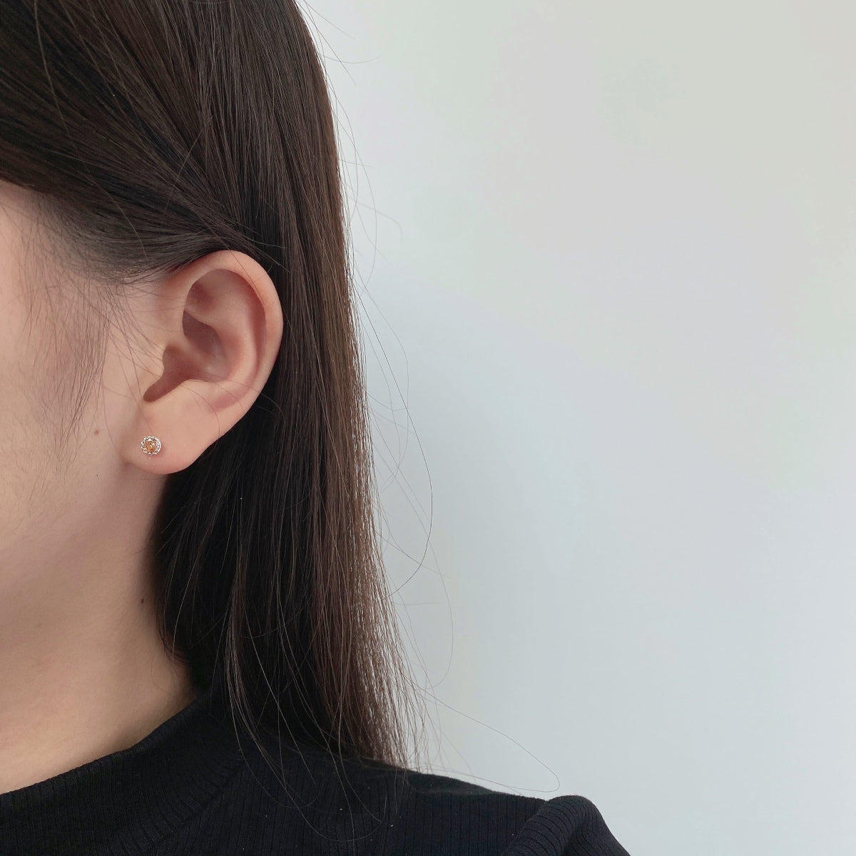 [Kincade Jewelery]Sparkling Colorful Round Shape Earrings