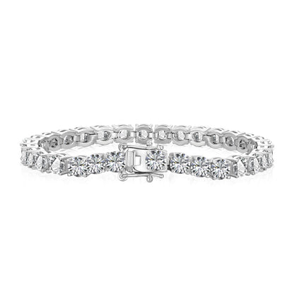 [Kincade Jewelrys]Ornate Sparkling Round Cut Wedding Bracelet