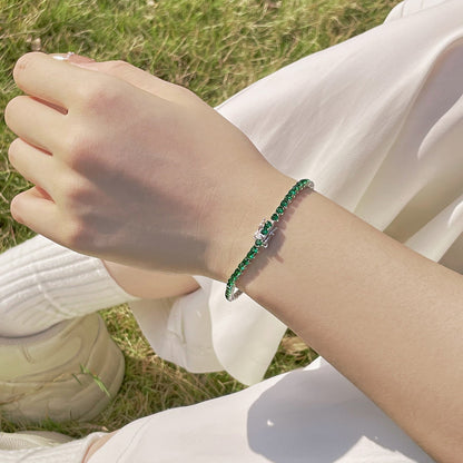 [Kincade Jewelrys]Radiant Colorful Round Cut Party Bracelet