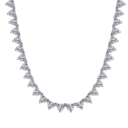 [Kincade Jewelrys]Ornate Heart Cut Tennis Necklace