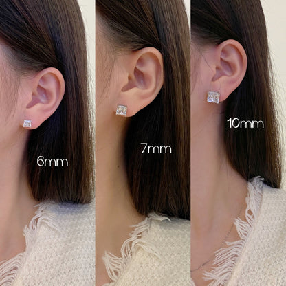 [Kincade Jewelery]Delicate Square Shape Earrings