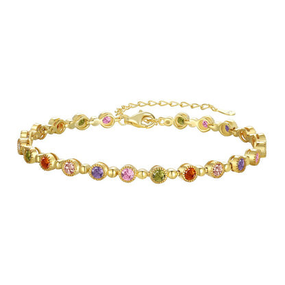 [Kincade Jewelrys]Sparkling Exquisite Round Cut Party Bracelet