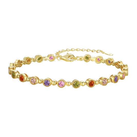 [Kincade Jewelrys]Sparkling Exquisite Round Cut Party Bracelet
