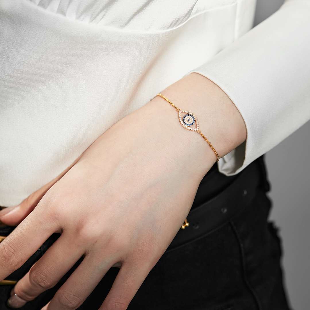 [Kincade Jewelrys]Dazzling Eye Shape Necklace