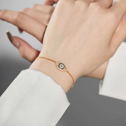 [Kincade Jewelrys]Dazzling Eye Shape Necklace