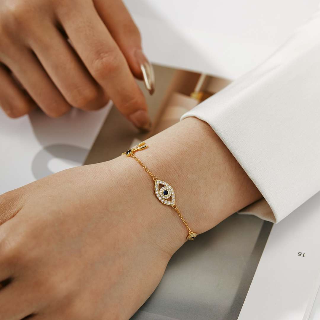 [Kincade Jewelery]Dainty Eye Shape Necklace