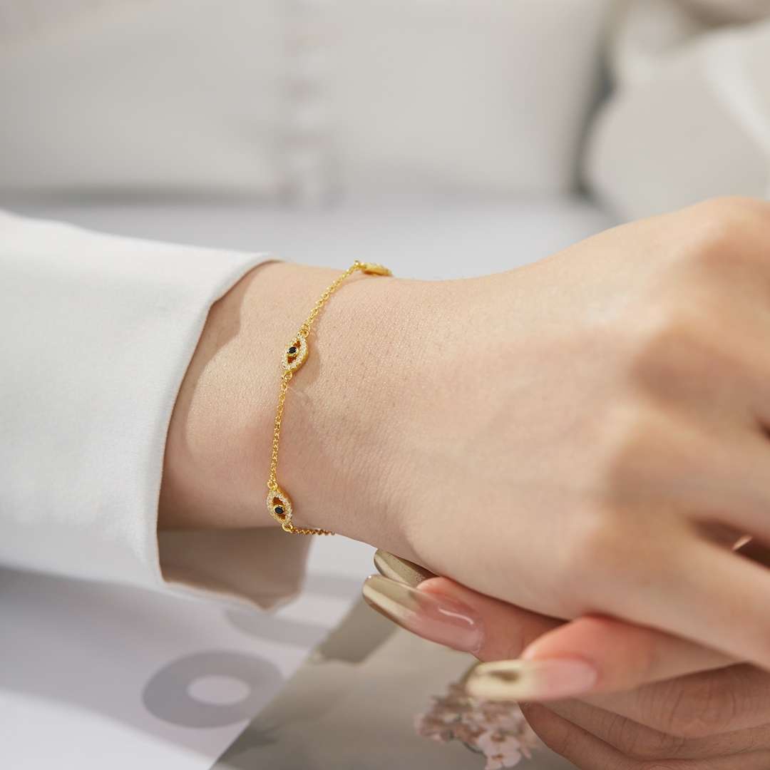 [Kincade Jewelery]Evil Eye Shape Pendent Necklace