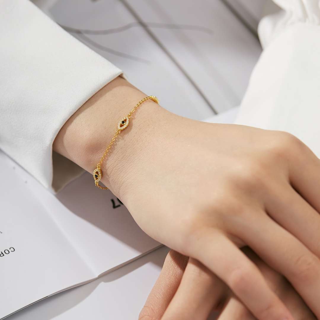 [Kincade Jewelrys]Evil Eye Shape Pendent Necklace