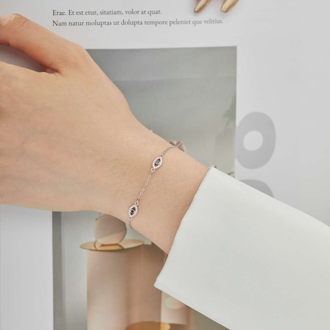 [Kincade Jewelrys]Evil Eye Shape Pendent Necklace