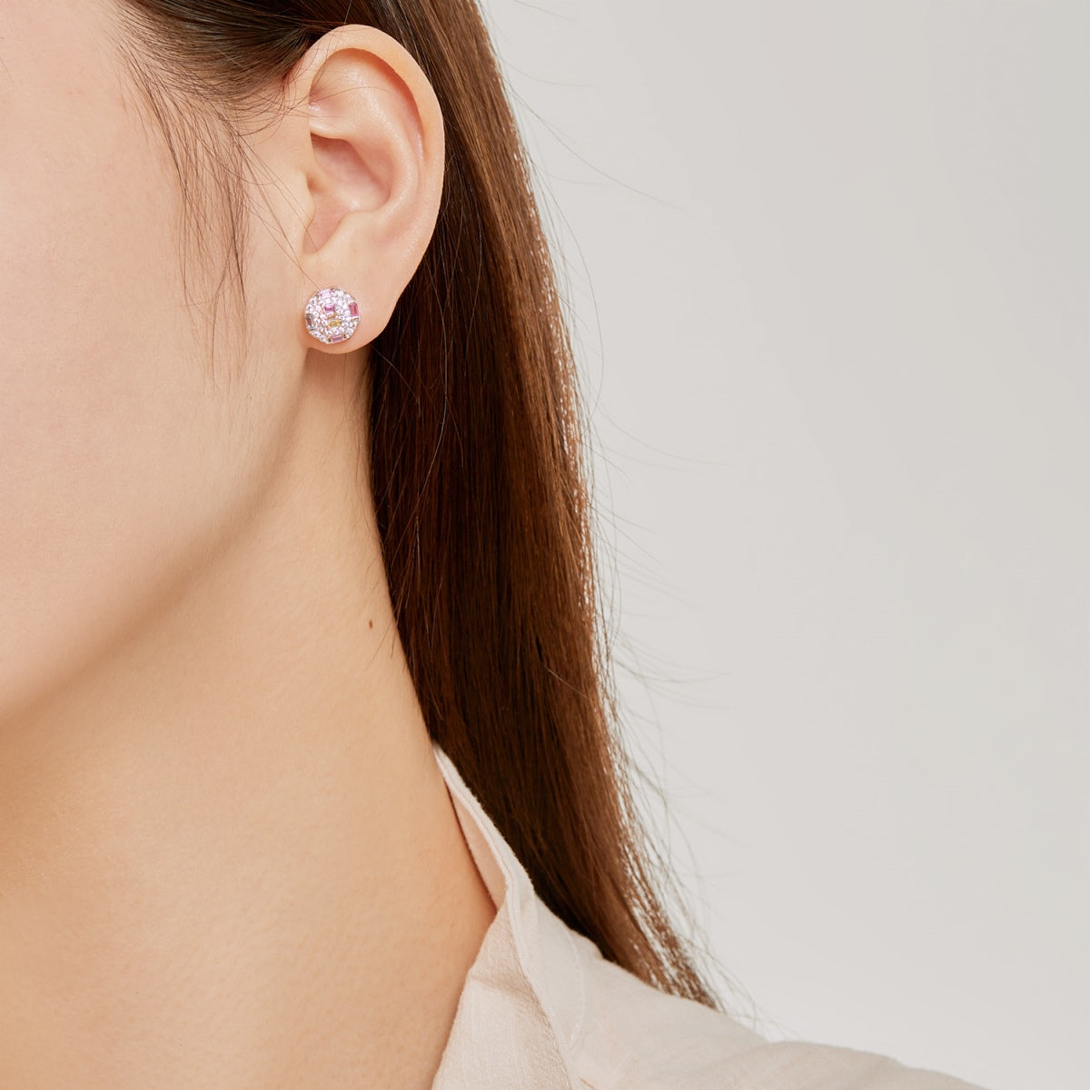 [Kincade Jewelrys]Ornate Colorful Octagon Shape Daily Earrings