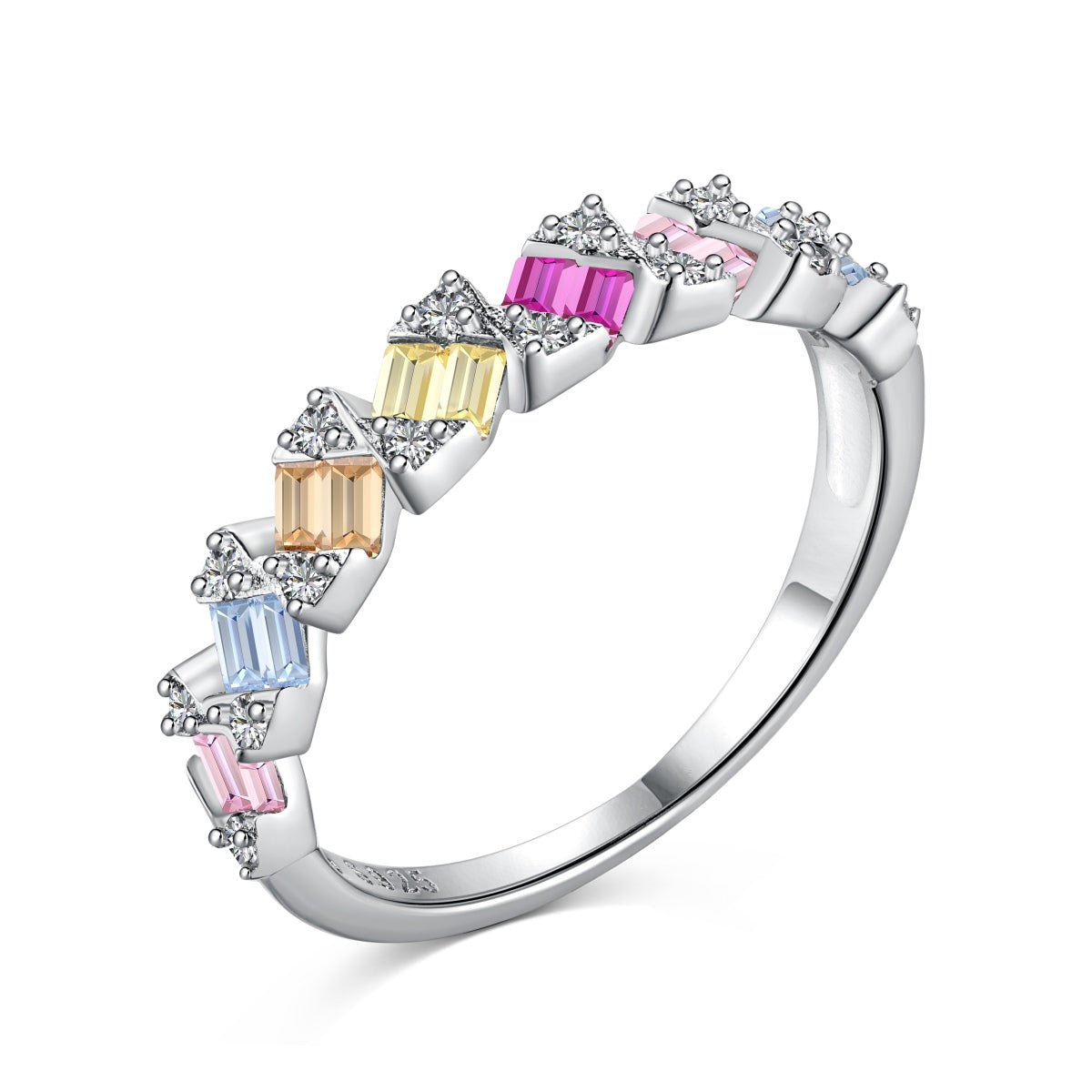 [Kincade Jewelrys]Delicate Vibrant Emerald Cut Daily Ring