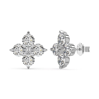 [Kincade Jewelery]Four-Leaf Kincade Eight-Pointed Star Earrings