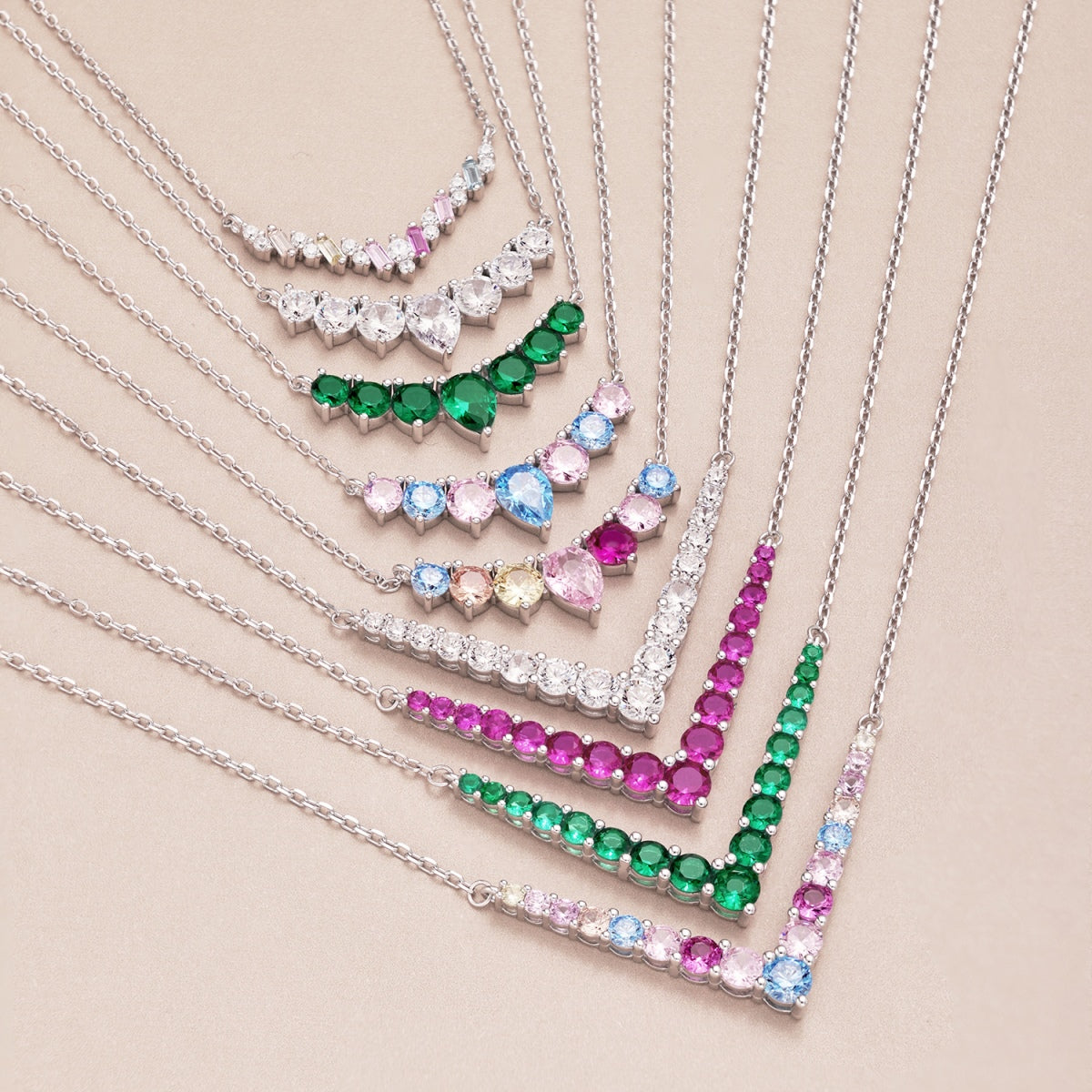 [Kincade Jewelery]Dazzling Rainbow Necklace