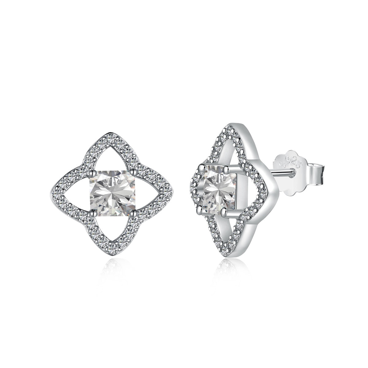[Kincade Jewelrys]Elegant Star Shape Princess Cut Daily Earrings