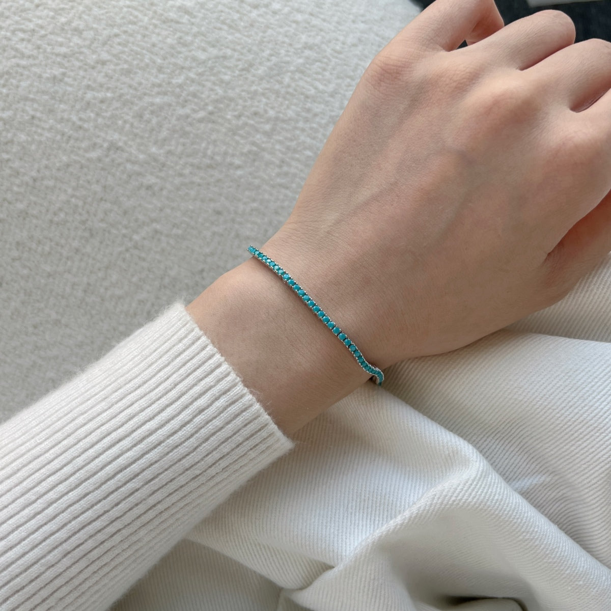 [Kincade Jewelrys]Dazzling Exquisite Round Cut Daily Bracelet