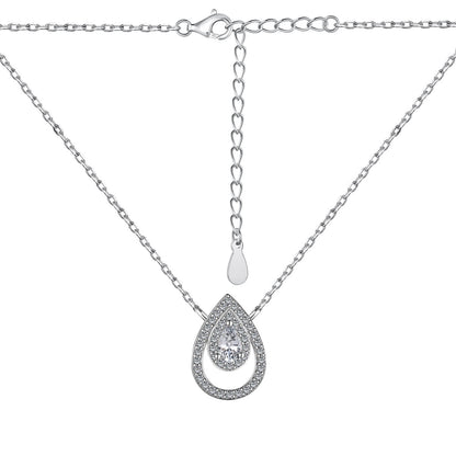 [Kincade Jewelrys]Sparkling Pear Cut Necklace