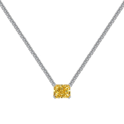 [Kincade Jewelery]4.0 Carat Elegant Radiant Cut Necklace