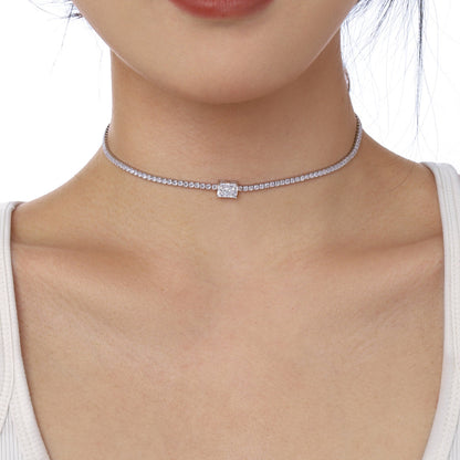 [Kincade Jewelery]2.0 carat Ornate Emerald Cut Necklace