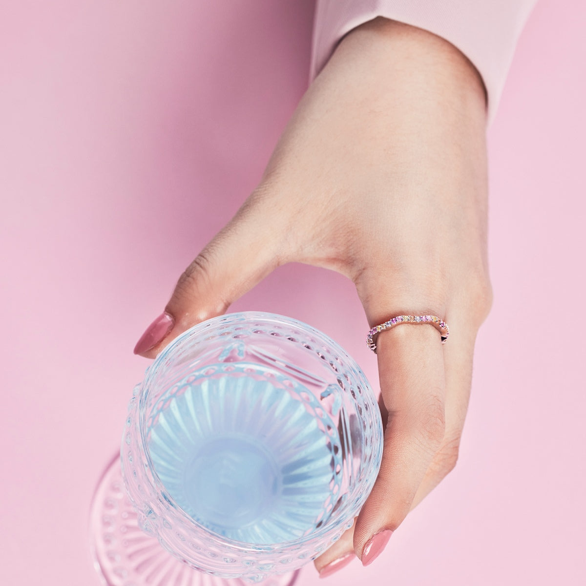 [Kincade Jewelery]Dainty Colorful Round Cut Party Ring