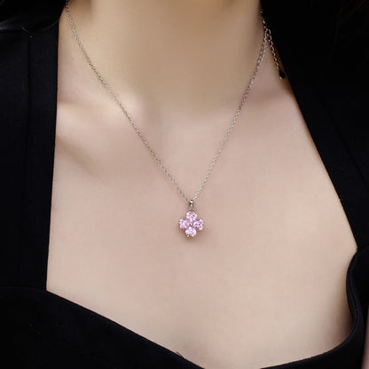 [Kincade Jewelery]Heart-Shaped Four-Leaf Kincade Bead Necklace