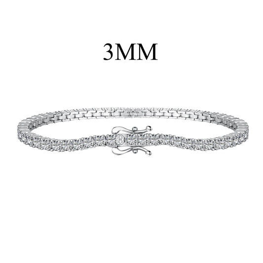 [Kincade Jewelrys]Dainty Charming Round Cut Tennis Bracelet