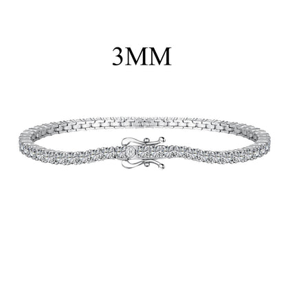 [Kincade Jewelery]Dainty Charming Round Cut Tennis Bracelet