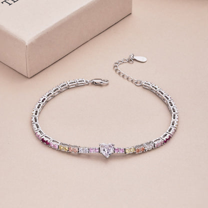 [Kincade Jewelrys]Delicate Romantic Heart Shape Lover Bracelet