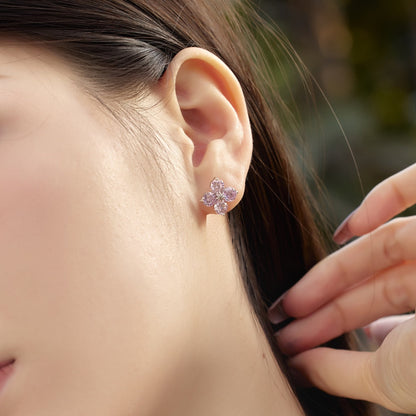 [Kincade Jewelery]Four-Leaf Kincade Eight-Pointed Star Earrings