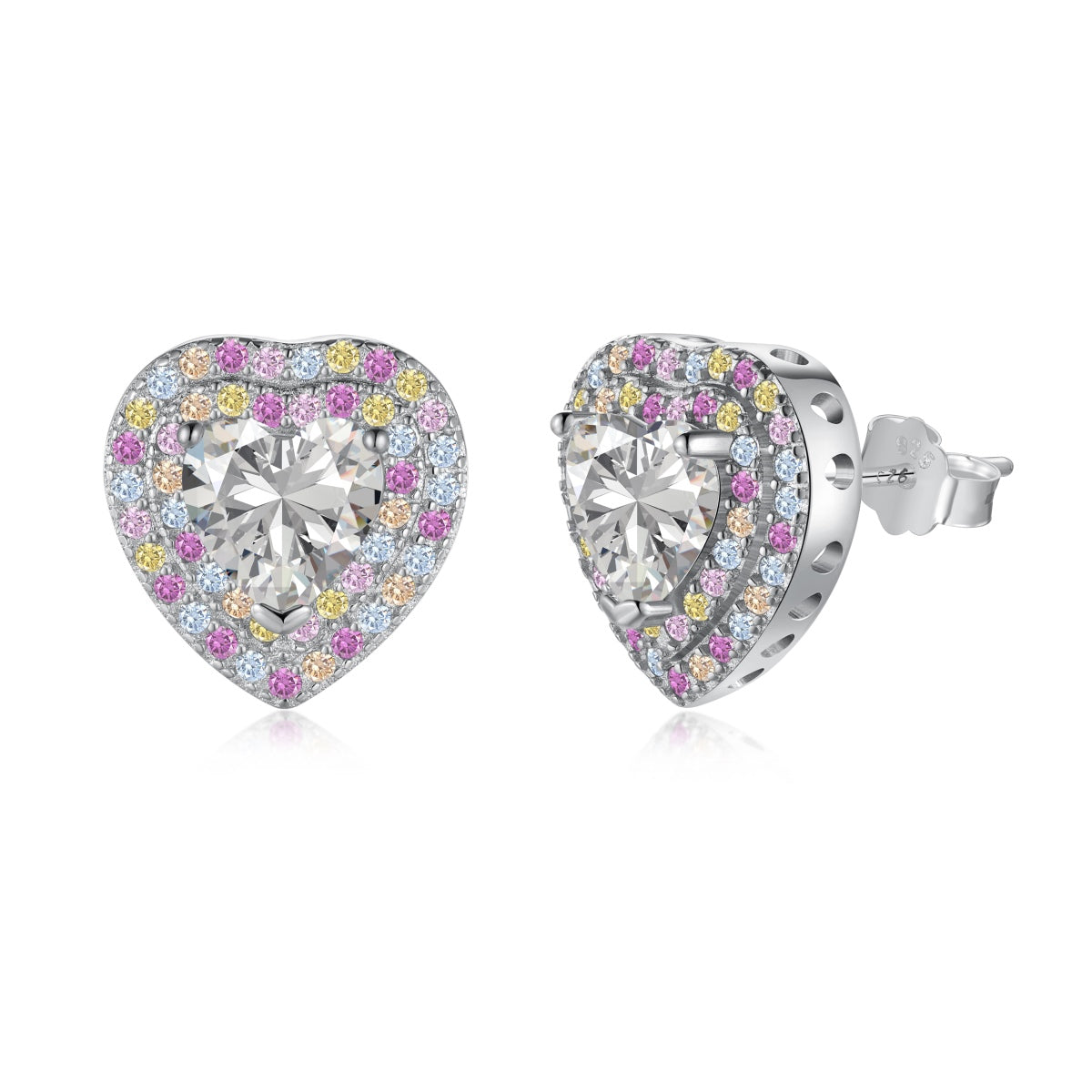 [Kincade Jewelrys]Dazzling Heart Shape Lover Earrings