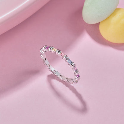 [Kincade Jewelery]Charming Colorful Round Cut Daily Ring