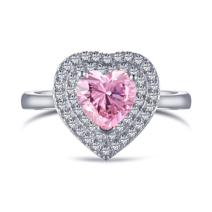 [Kincade Jewelrys]Delicate Ebullient Heart Shape Wedding Ring