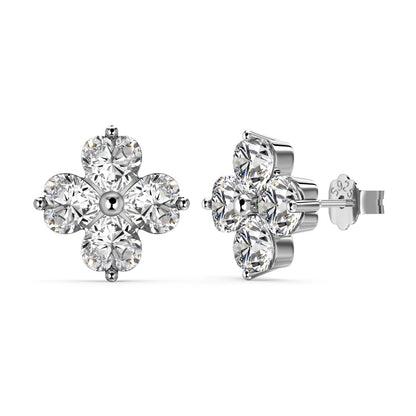 [Kincade Jewelrys]Four-Leaf Clover Ball Earrings