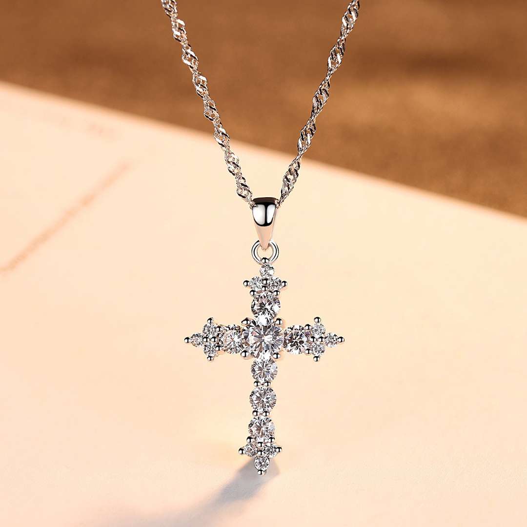 [Kincade Jewelery]Delicate Cross Shape Necklace