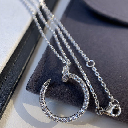 [Kincade Jewelery]JUSTE NECKLACE SILVER DIAMONDS
