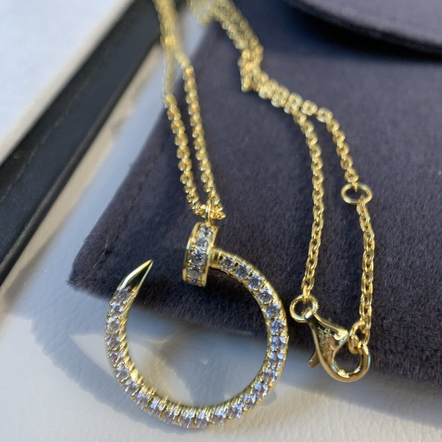 [Kincade Jewelery]JUSTE NECKLACE GOLD DIAMONDS