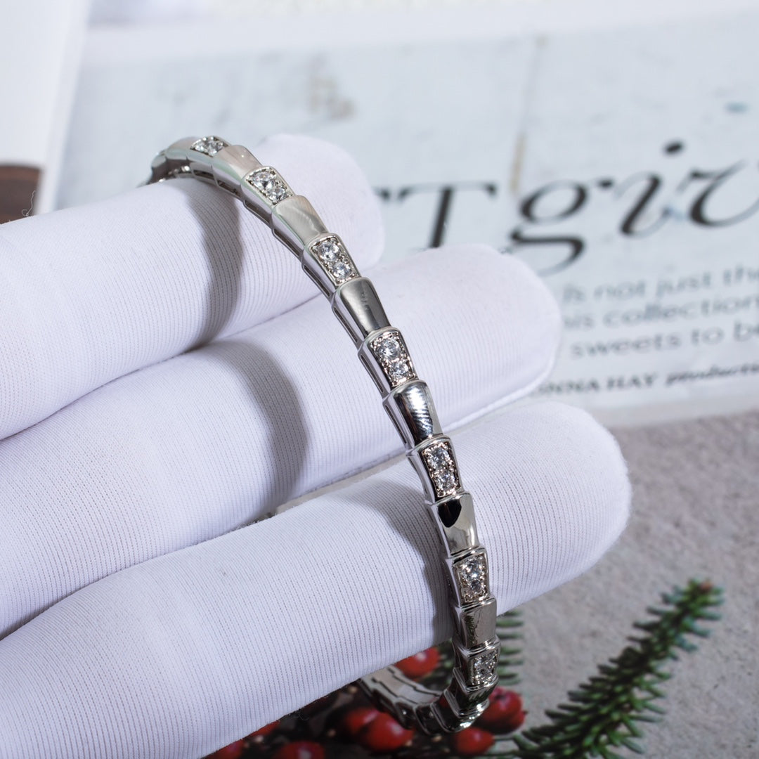 [Kincade Jewelery]SERPENTI BRACELET SILVER DIAMOND