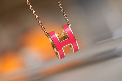 [Kincade Jewelery]POP H PEDANT PINK GOLD