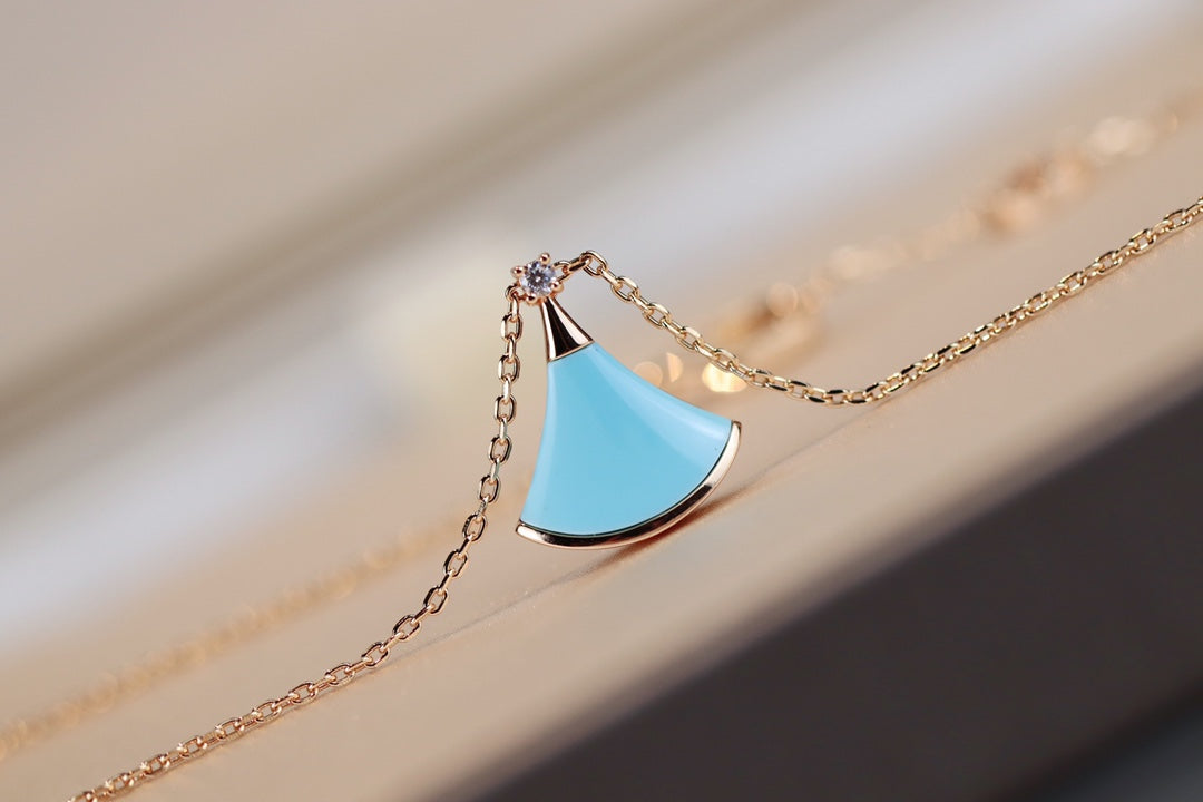 [Kincade Jewelery]DREAM NECKLACE TURQUOISE PINK GOLD