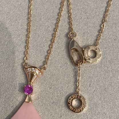 [Kincade Jewelery]DREAM NECKLACE PINK OPAL