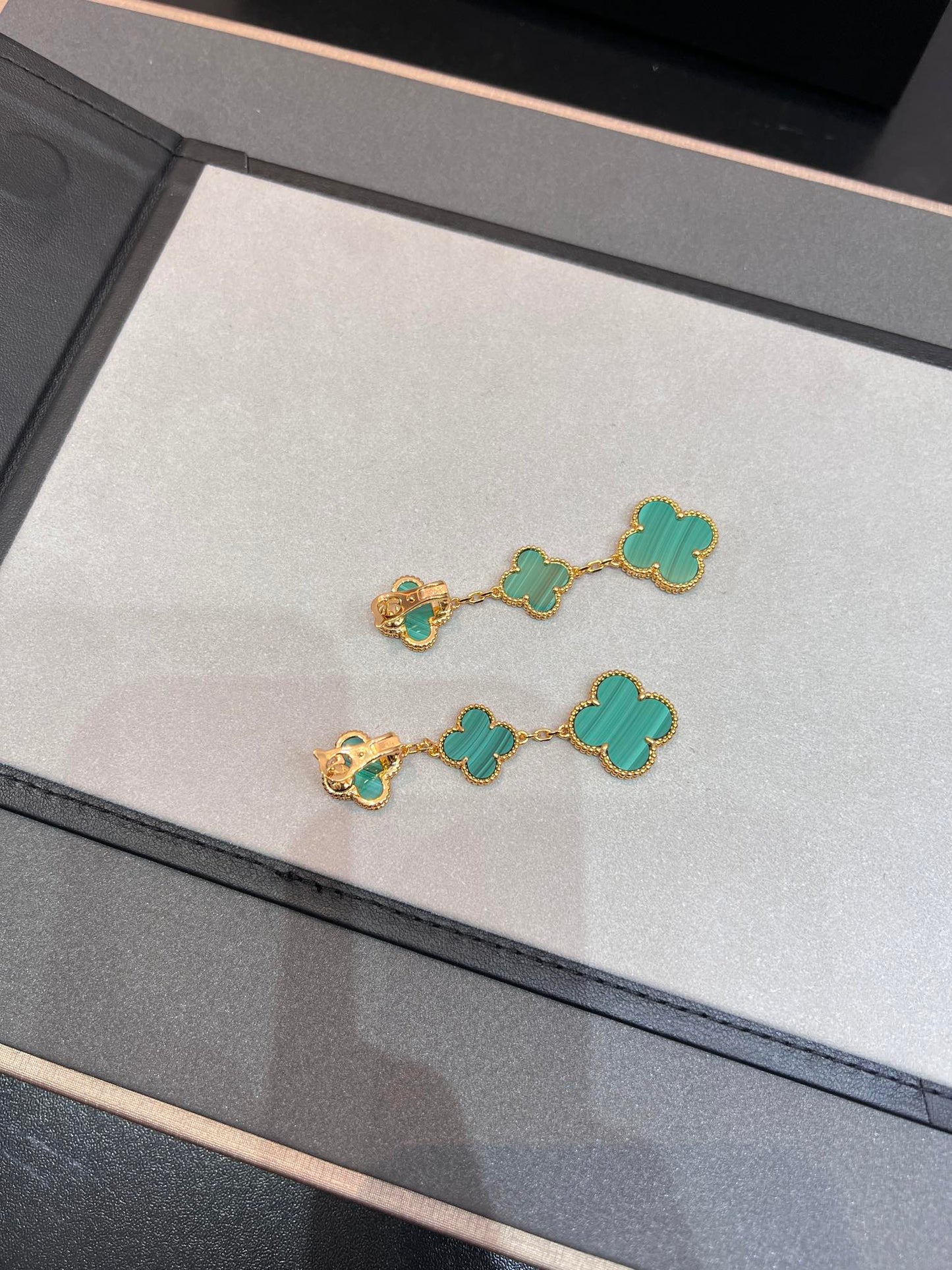 [Kincade Jewelery]Kincade MALACHITE 3 MOTIFS GOLD