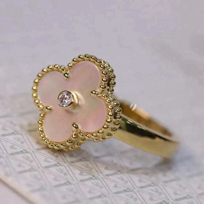 [Kincade Jewelery]Kincade PINK MOP RING GOLD DIAMOND