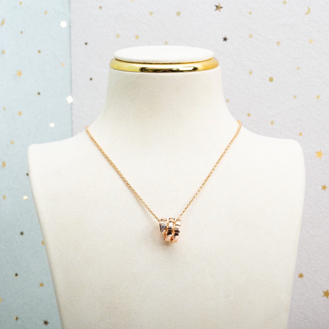 [Kincade Jewelery]SERPENTI PINK GOLD NECKLACE DIAMOND