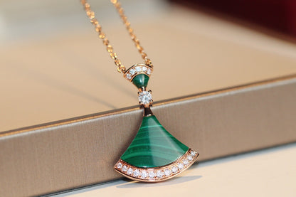 [Kincade Jewelery]DREAM NECKLACE MALACHITE DIAMOND