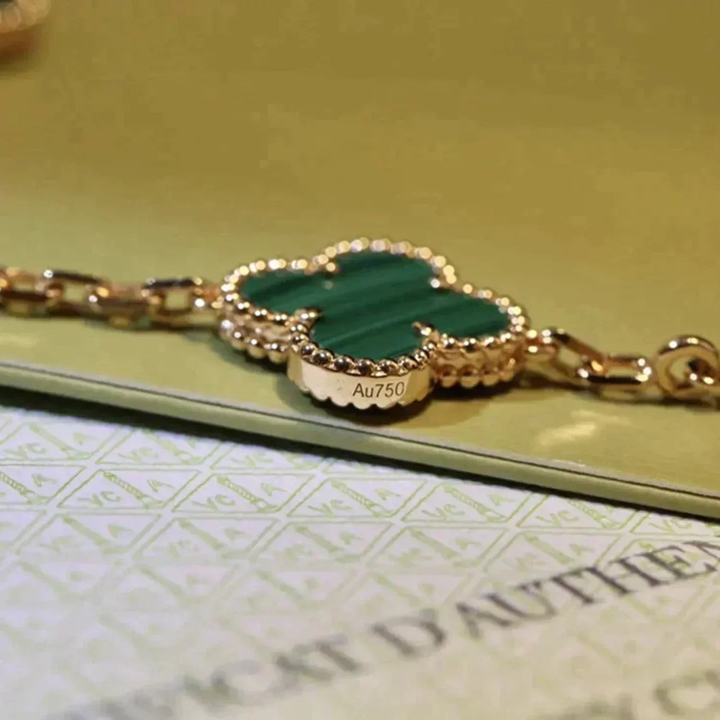 [Kincade Jewelery]Kincade 5 MOTIFS MALACHITE BRACELET