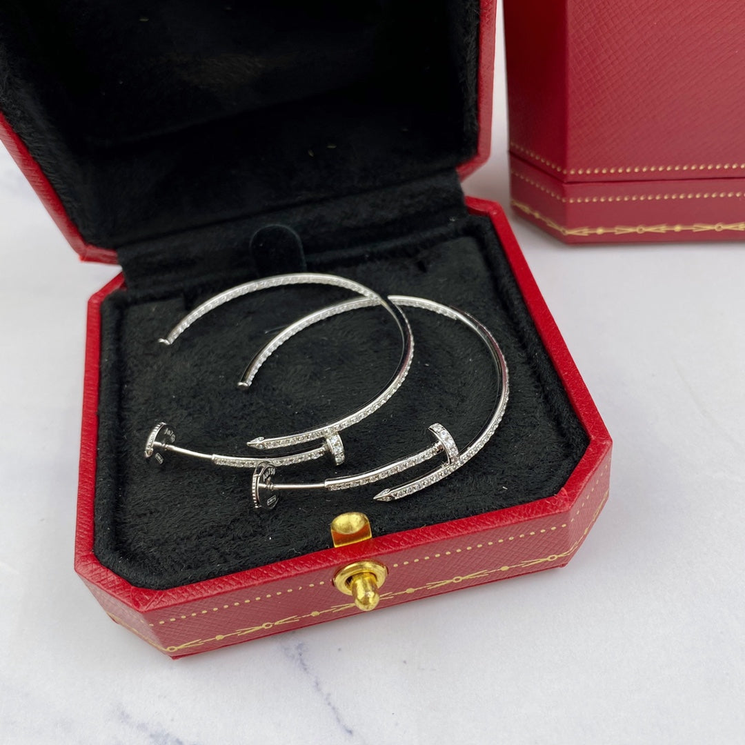 [Kincade Jewelery]JUSTE EARRINGS FULL DIAMONDS 1.8MM