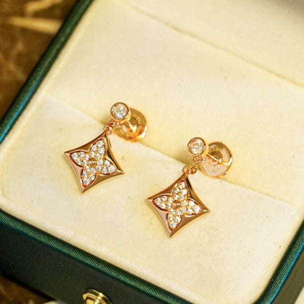[Kincade Jewelery]STAR DIAMONDS EARRINGS GOLD